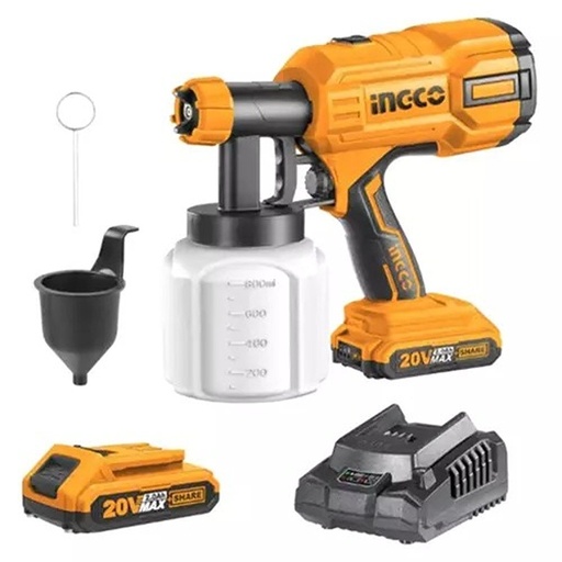[toolsmart2095] CORDLESS SPRAY GUN INGCO (CSGLI20402)
