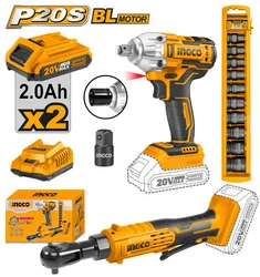 [ToolsMart301] CORDLESS WRENCH & DRIVE WRENCH SET ING (COSLI23066)