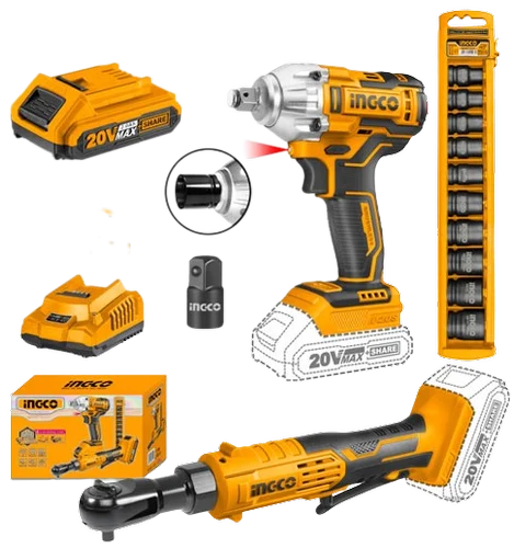 [ToolsMart301] CORDLESS WRENCH & DRIVE WRENCH SET ING (COSLI23066)