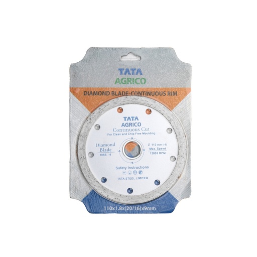 [ToolsMart61] DIAMOND SAW BLADE 4" 110MM TATA CON RIM (DSC400)