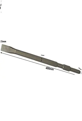 [ToolsMart17] DIVS 7KG HAMMER CHISEL FLAT 17*400*25MM