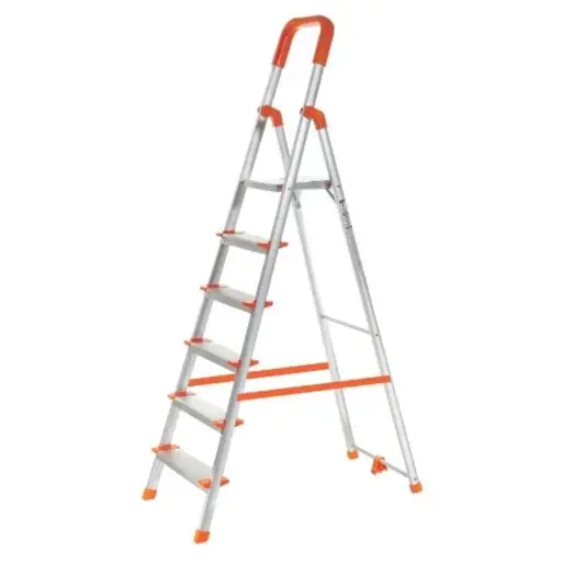 [ToolsMart4743] DOMESTIC ALUMINIUM LADDER 6 STEP