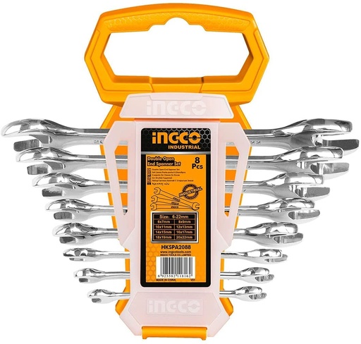 [ToolsMart4718] DOUBLE OPEN END SPANNER SET INGCO (HKSPA2088)