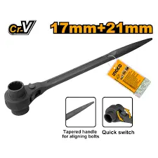[ToolsMart4712] DOUBLE SOCKET RATCHET WRENCH INGCO (HRSTW17211)