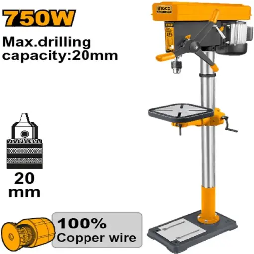 [ToolsMart4702] DRILL PRESS INGCO 750W (DP207505)