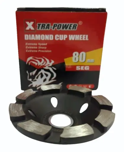[ToolsMart4609] EXTRAPOWER DIAMOND CUP WHEEL 80MM