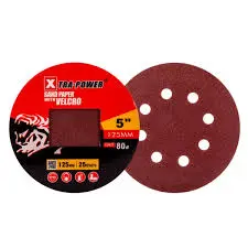 [toolsmart165] EXTRAPOWER VELCRO PAPER  5" 100#