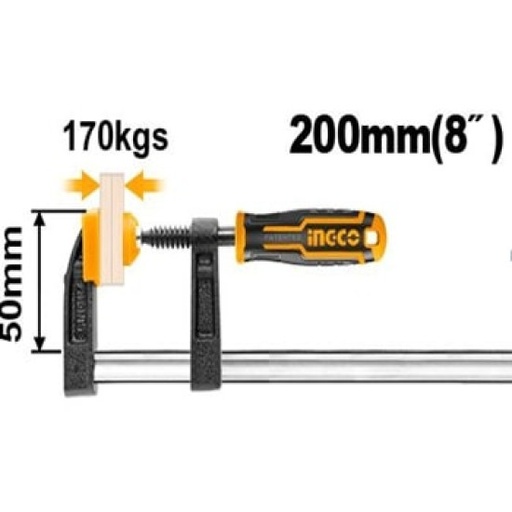 [toolsmart171] F CLAMP 200MM 8" INGCO (HFC020502)