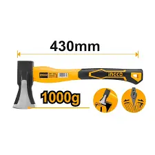 [ToolsMart4565] FIBER HANDLE AXE 1000GM INGCO (HAX02010008)
