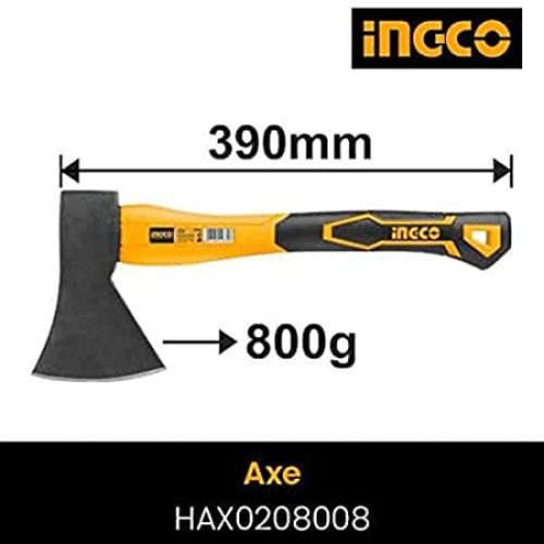 [toolsmart198] FIBER HANDLE AXE 800GM INGCO (HAX0208008)