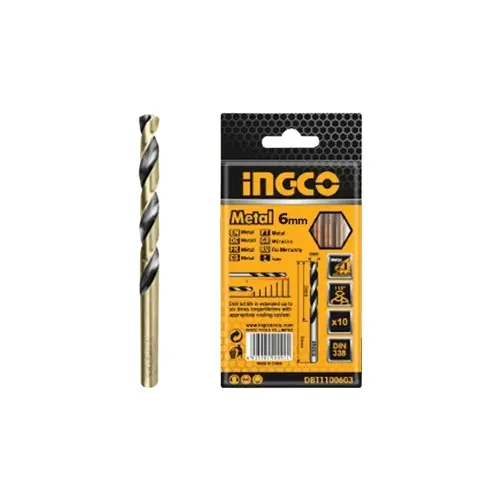 [toolsmart2625] HSS METAL BIT 6MM INGCO (DBT1100603)-1PC
