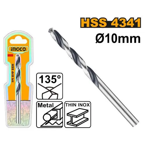 [ToolsMart4285] HSS STEEL BIT 10MM INGCO (DBT1201004)