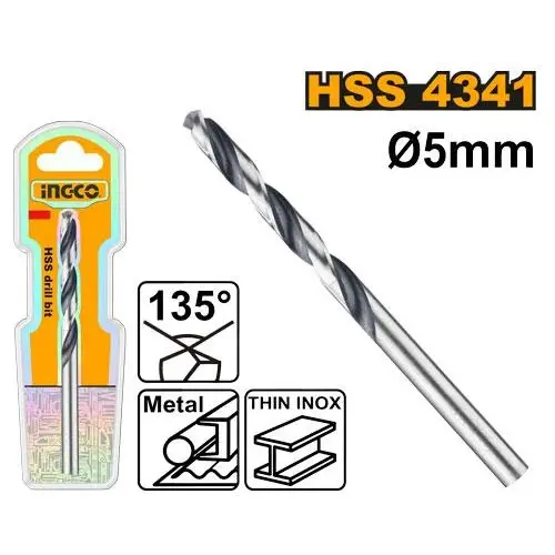 [ToolsMart4283] HSS STEEL BIT 5MM INGCO (DBT1200504)