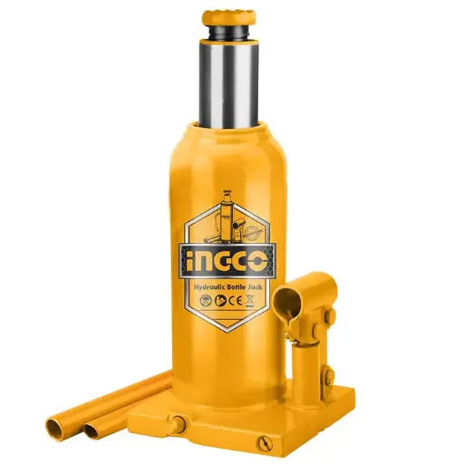 [ToolsMart1448] HYDRAULIC BOTTLE JACK 12 TON INGCO (HBJ1202)