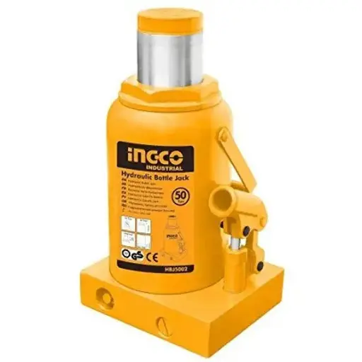 [ToolsMart4267] HYDRAULIC BOTTLE JACK 50TON INGCO (HBJ5002)