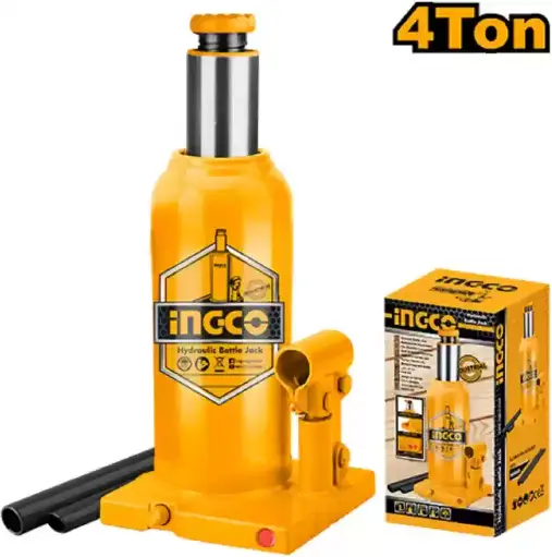 [toolsmart2661] HYDRAYLIC BOTTLE JACK 4 TON INGCO (HBJ402)