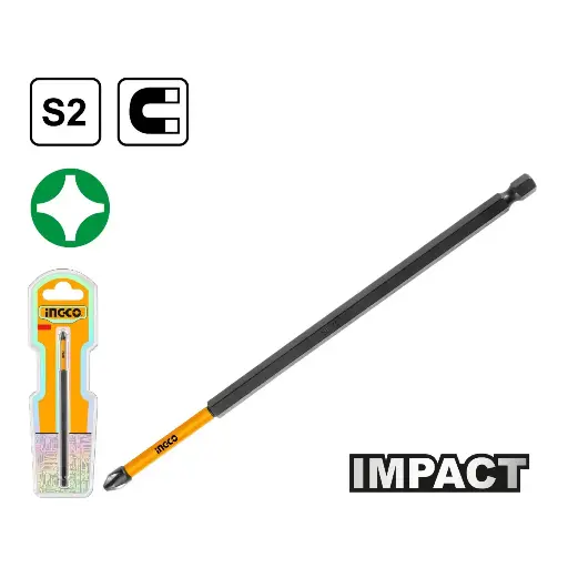 [ToolsMart4237] IMPACT SCREWDRIVER BIT 8" INGCO (SDBIM11PH183)