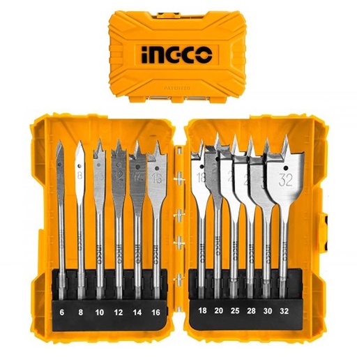 [ToolsMart4218] INGCO 12 PCS WOOD DRILL BITS SET (AKDL1201)