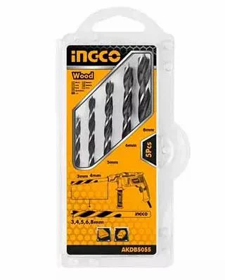 [toolsmart244] INGCO 5PCS WOOD DRILL BITS SET (AKDB5055)