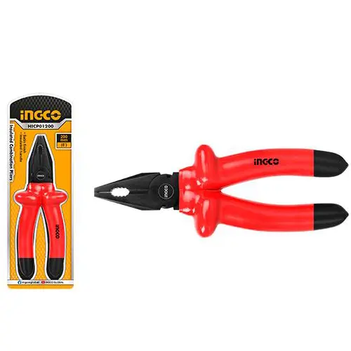 [toolsmart2718] INSULATED COMBINATION PLIERS 8"INGCO (HICP01200)