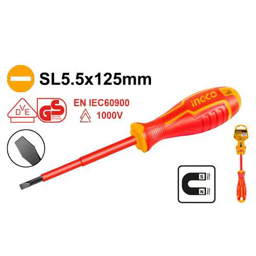 [ToolsMart4096] INSULATED SCREWDRIVER INGCO (HISD815125)
