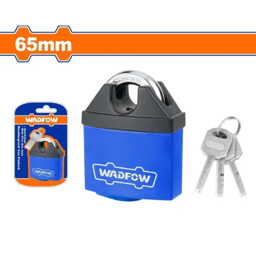 [ToolsMart4085] IRON PADLOCK WATERPROOF 65MM WADFOW (WPDW465)