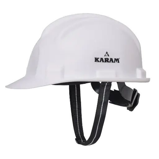 [ToolsMart4031] SAFETY HELMET  WHITE KARAM (PN521)