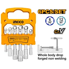 [ToolsMart1967] L-ANGLED SOCKET WRENCH SET INGCO (LASWT0601)