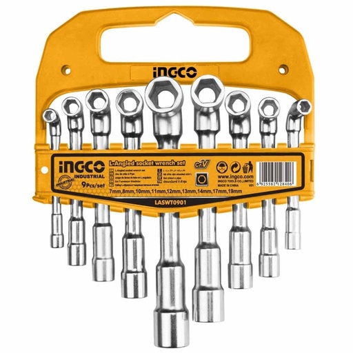 [ToolsMart3687] L-ANGLED SOCKET WRENCH SET INGCO (LASWT0901)