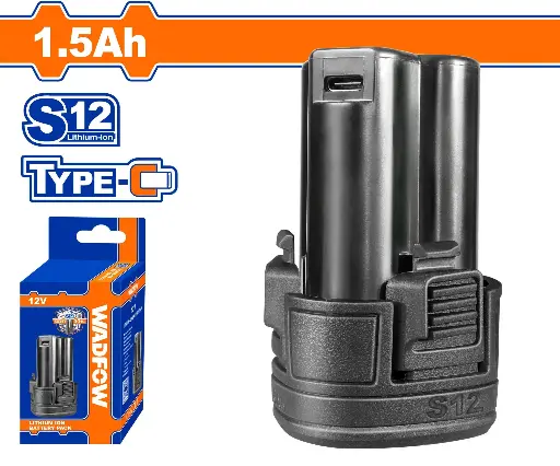 [ToolsMart1509] LI-ION BATTERY 12V C-TYPE WADFOW (WLBS5150)