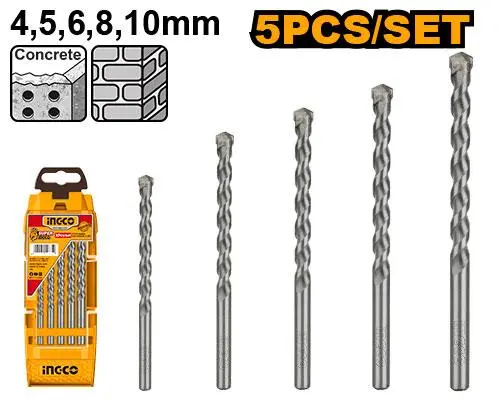 [TMI3544] MASONRY DRILL BIT 5 PCS SET (AKD3051)