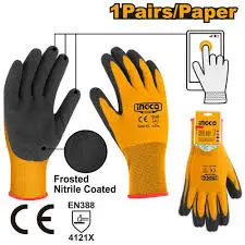 [ToolsMart3415] NITRILE GLOVES INGCO (HGNF03)