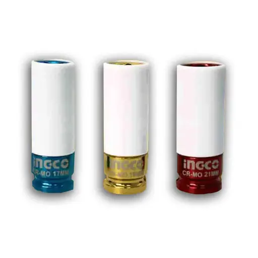 [toolsmart399] NON-MARRING LUG NUT SOCKET 3 PCS 1/2" (HNMLNS031)