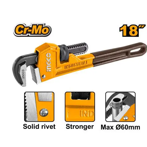 [ToolsMart3342] PIPE WRENCH 18" INGCO (HPW0818)