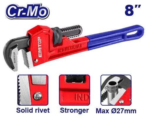[ToolsMart1738] PIPE WRENCH 8" EMTOP (EPWH0801)