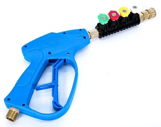 [ToolsMart3202] PRESSURE WASHER GUN BLUE MULTI ATTCH*