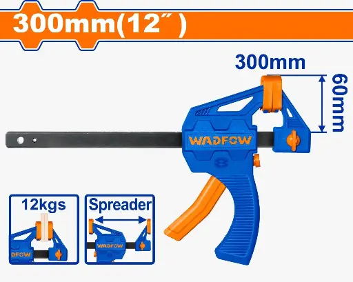 [ToolsMart3049] QUICK BAR CLAMP 12" WADFOW (WCP4312)