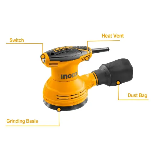 [ToolsMart2423] ROTARY SANDER 320W INGCO (RS3208)
