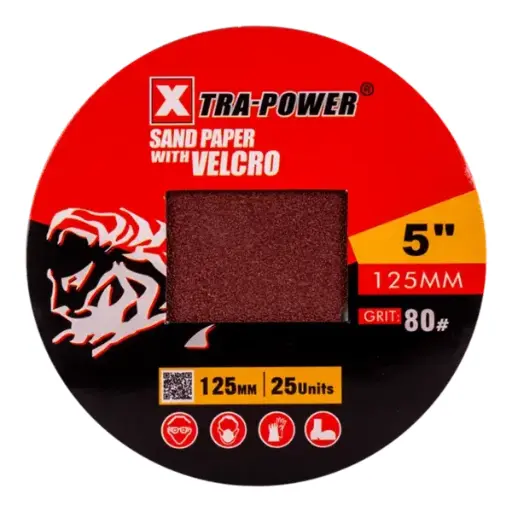 [ToolsMart2892] SAND PAPER WITH VELCRO 150MM XTRA POWER