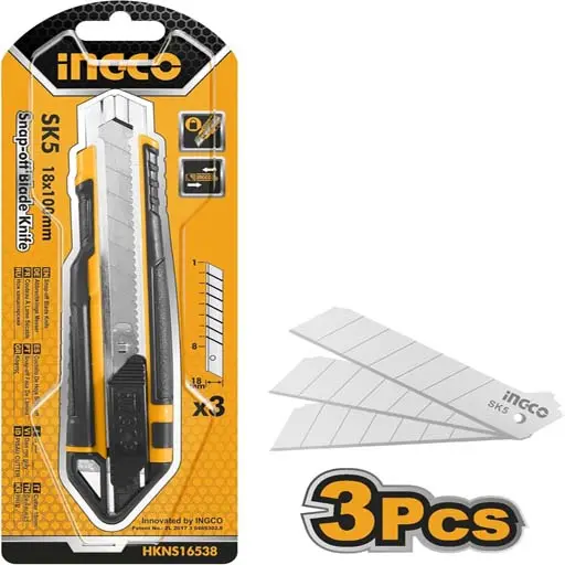 [ToolsMart567] SNAP-OFF BLADE KNIFE INGCO (HKNS16538)