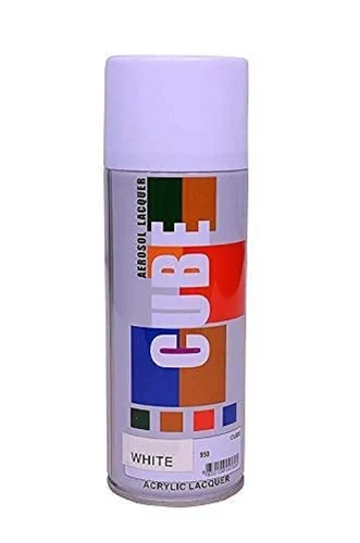 [ToolsMart1654] SPRAY COLOUR GLOSS WHITE CUBE