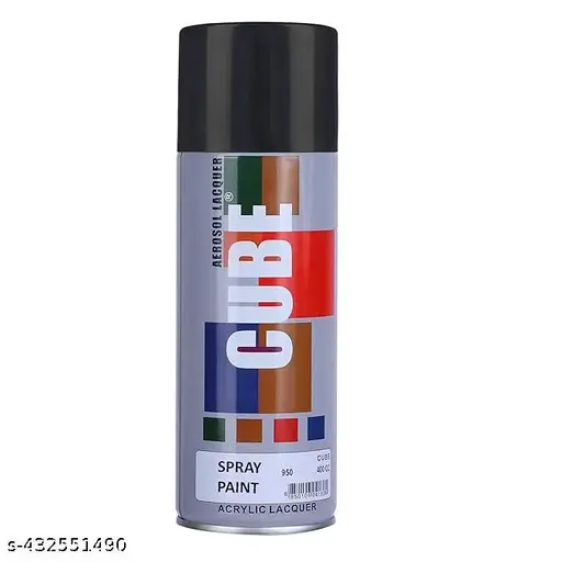 [ToolsMart1652] SPRAY COLOUR GROSS BLACK CUBE