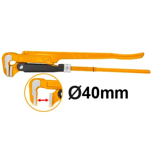 [ToolsMart1532] SWDISH PIPE WRENCH 90* INGCO (HPW04011)