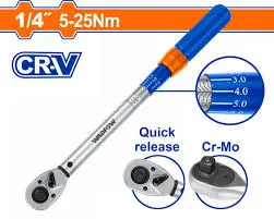 [ToolsMart1004] TORQUE WRENCH 1/4" 25N.M WADFOW (WWQ1D14)