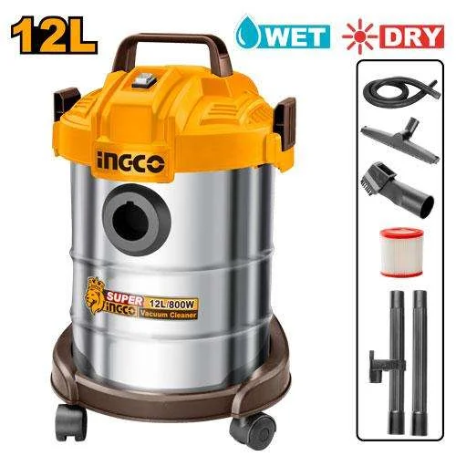 [ToolsMart874] VACCUM CLEANER 12LTR 800W INGCO (VC14122)