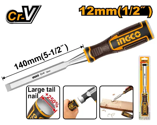 [toolsmart4590] WOOD CHISEL 12MM INGCO (HWC0812)