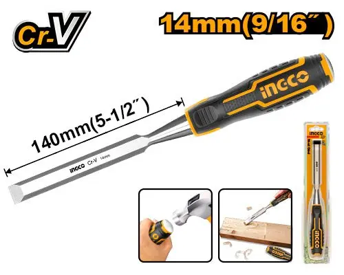 [toolsmart4591] WOOD CHISEL 14MM INGCO (HWC0814)
