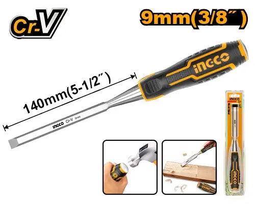 [toolsmart4598] WOOD CHISEL 9MM INGCO (HWC0809)