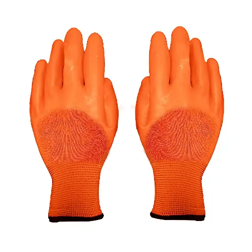 [ToolsMart3413] NITRILE GLOVES ORANGE (M)-5%