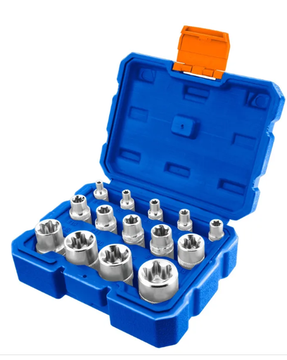 [toolsmart1510] 14 PCS E-SOCKET SET WADFOW (WST3D14)